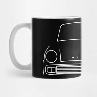 Hillman Minx Series VI classic car outline graphic (white) Mug